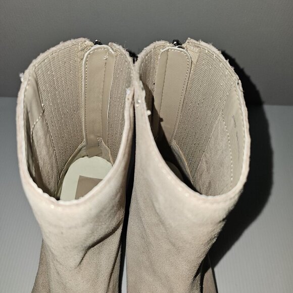 NEW Dolce Vita Martey H20 Wide Ankle Boot Women 9.5 Taupe Suede Waterproof Fall - Picture 9 of 14